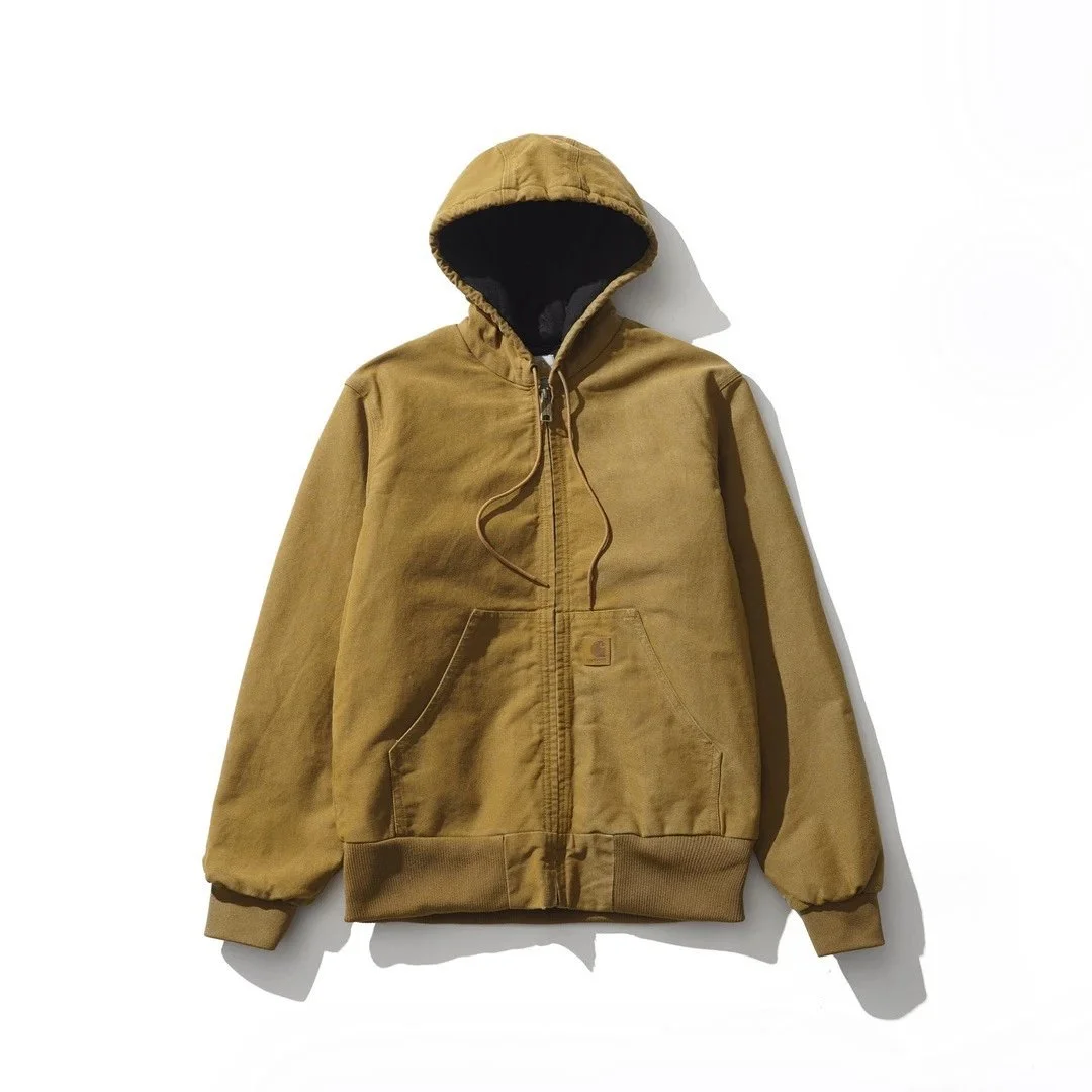 Carhartt Carhartt Detroit J130 Khaki Hooded Jacket Brown