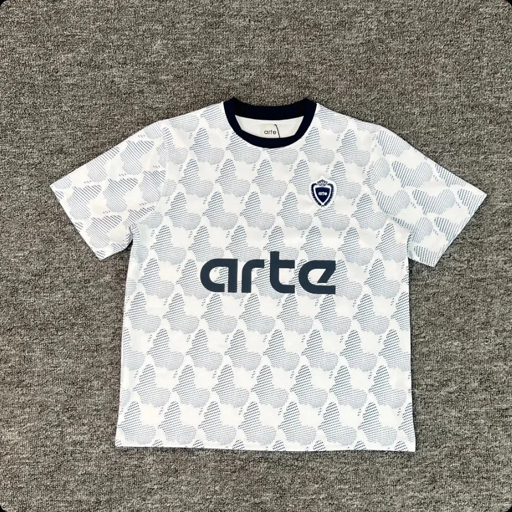 Other Arte Football Jersey White/Blue Pattern T-Shirt White - 1