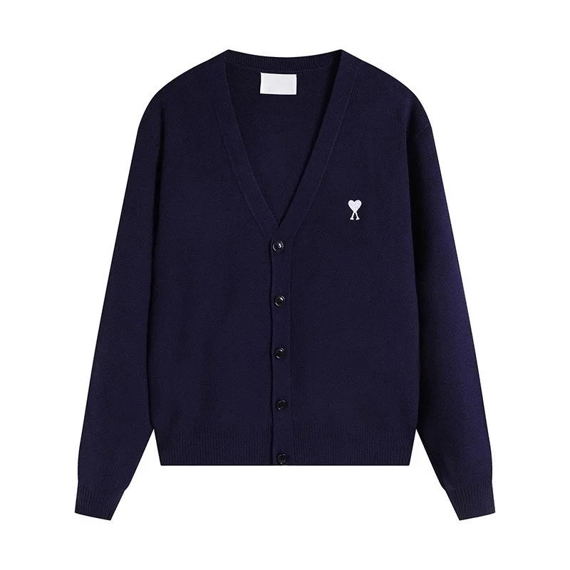 Ami Paris Ami Paris Ami de Coeur Navy Cardigan Navy - 1