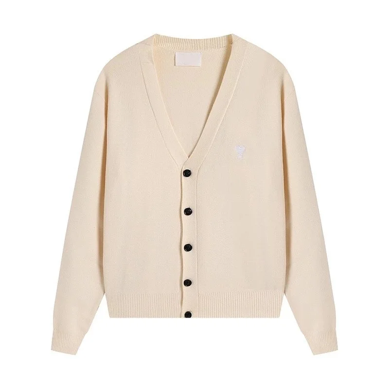 Ami Paris Ami Paris Ami de Coeur Cream Cardigan Cream - 1