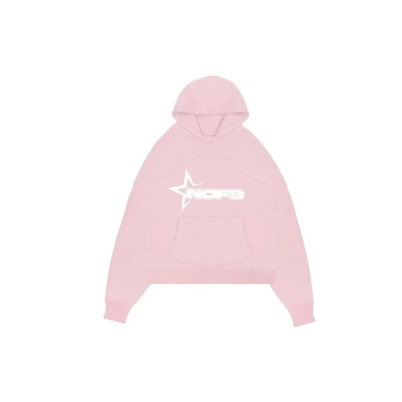 Other Pink NOFS Star Hoodie Sweatshirt Pink - 1