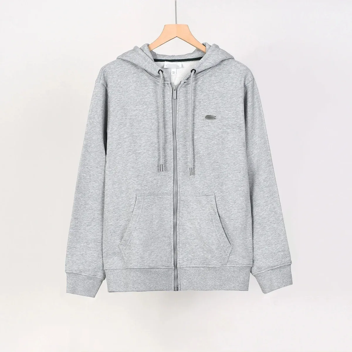 Lacoste Lacoste L.12.12 Grey Zip-Up Hoodie Grey - 1