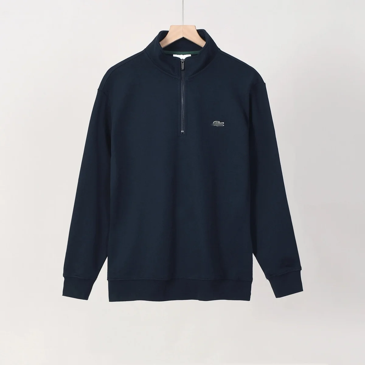 Lacoste Lacoste L.12.12 Navy Blue Zip Neck Sweater Navy - 1
