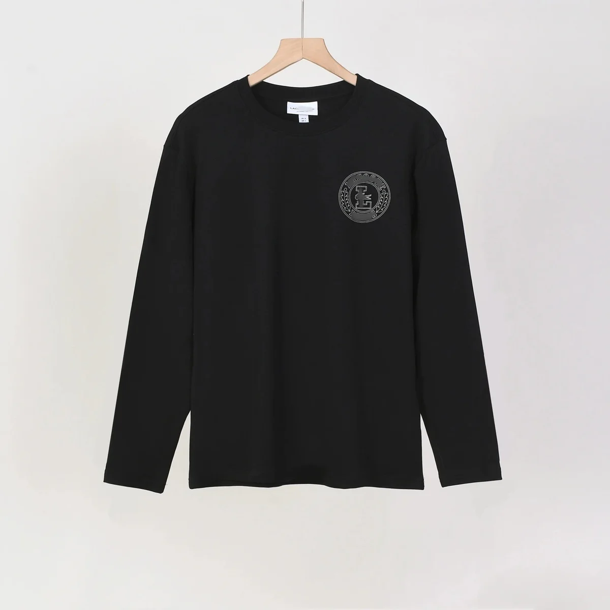 Other Black Long Sleeve T-Shirt with Embroidered Logo Black - 1