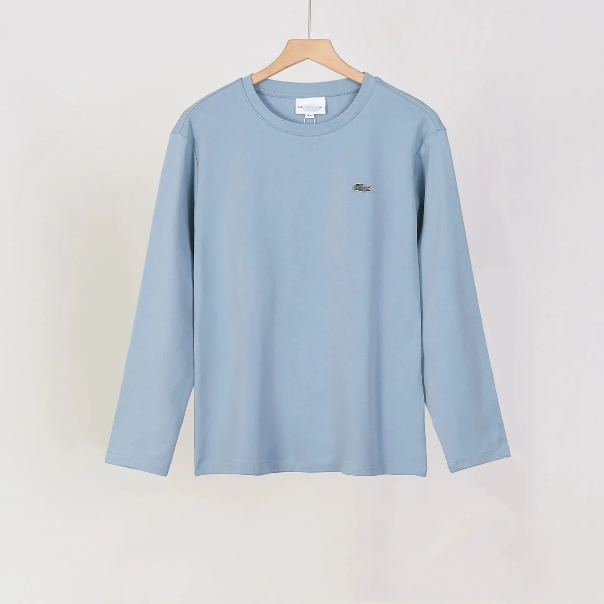Lacoste Lacoste L.12.12 Classic Long Sleeve Tee 514 Sky Blue Top Blue - 1