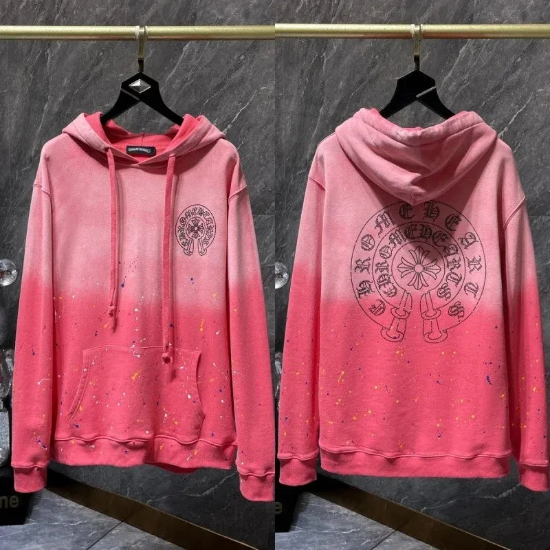 Chrome Hearts Chrome Hearts Pink Gradient Hoodie Pink - 1