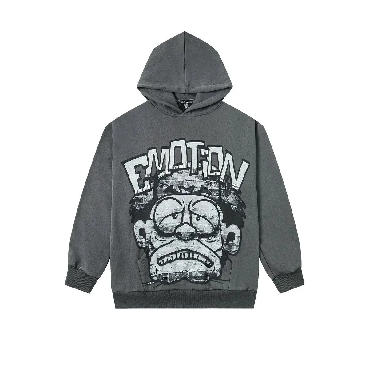 Other Graphic Hoodie 'Emotion' Print Sweatshirt Grey - 1