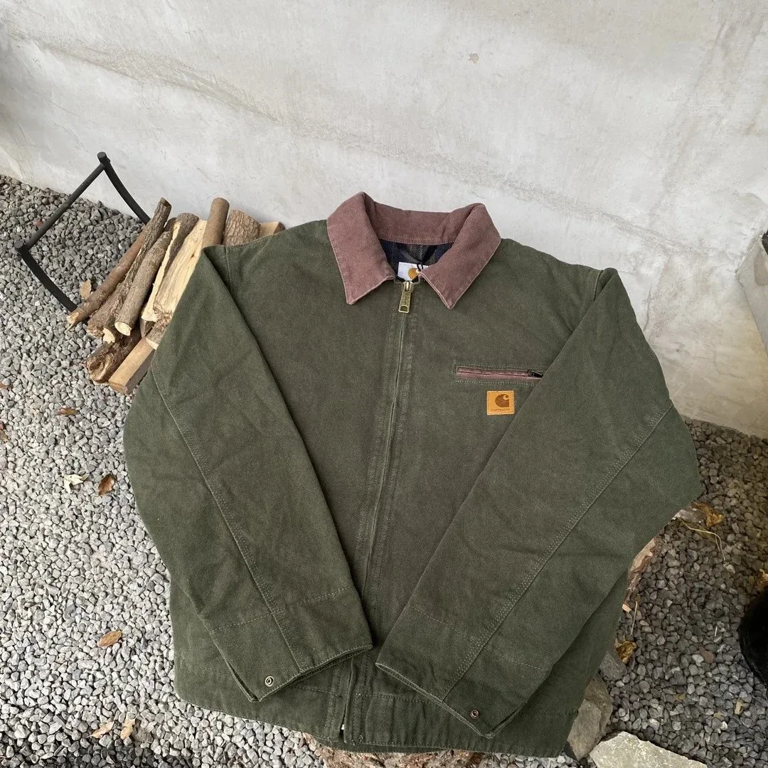 Carhartt Carhartt Detroit J97 Moss Green Jacket Green - 1