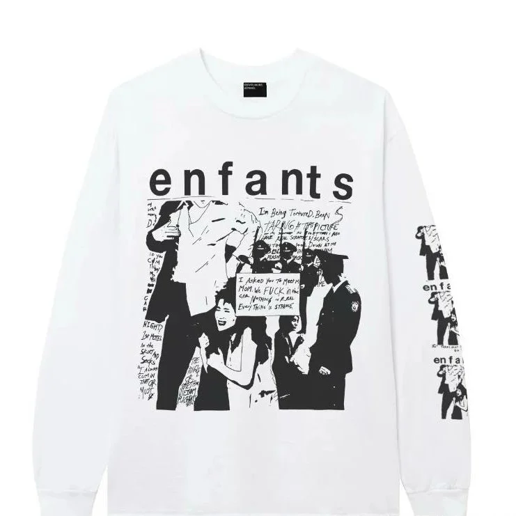 Other White Enfants Graphic Long Sleeve T-Shirt White - 1