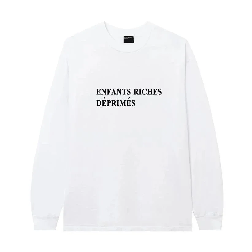 Other White Enfants Riches Déprimés Long Sleeve T-Shirt White - 1