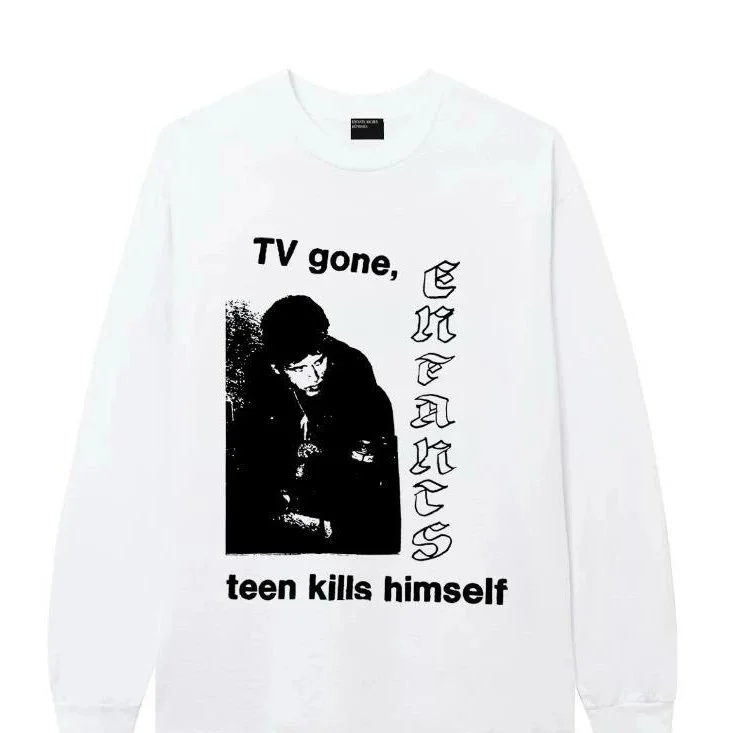 Gallery Dept. Gallery Dept. TV Gone Teen Kills Himself Long Sleeve T-Shirt White - 1