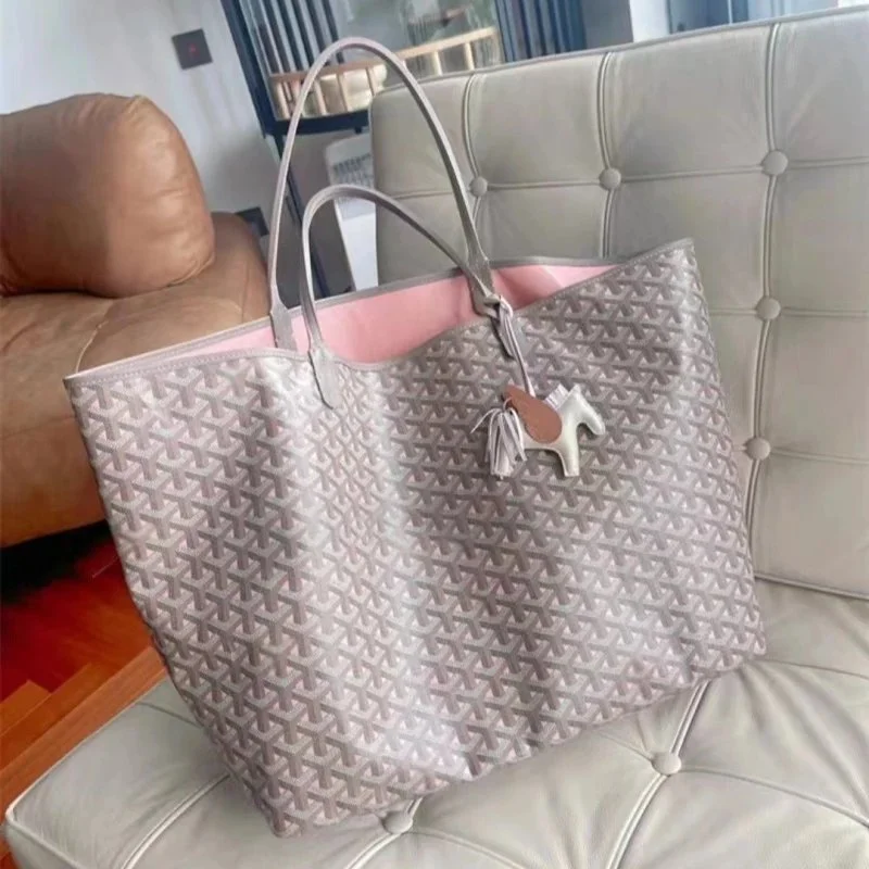 Goyard Goyard Saint Louis Grey Pink Tote Bag Grey - 1