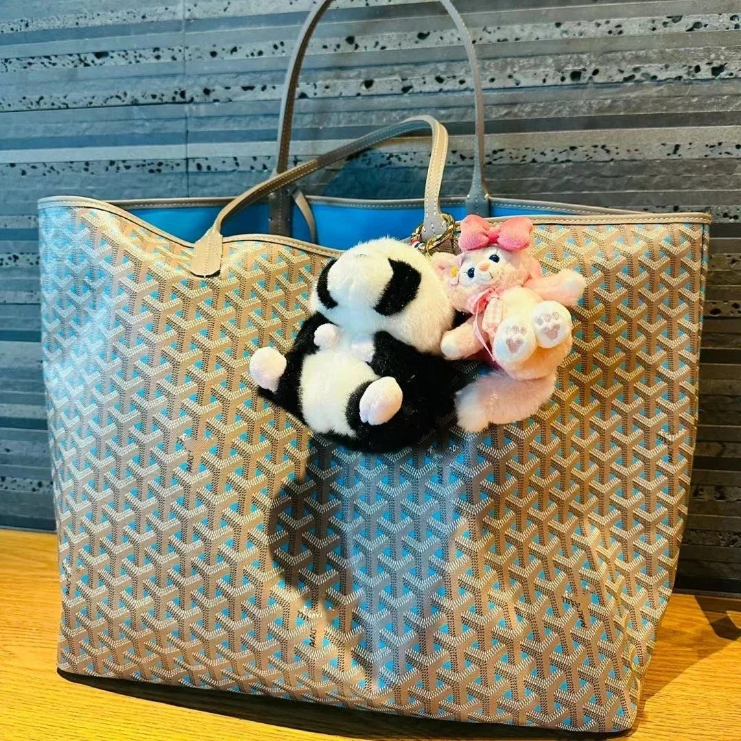 Goyard Goyard Saint Louis Grey Blue Tote Bag Grey - 1