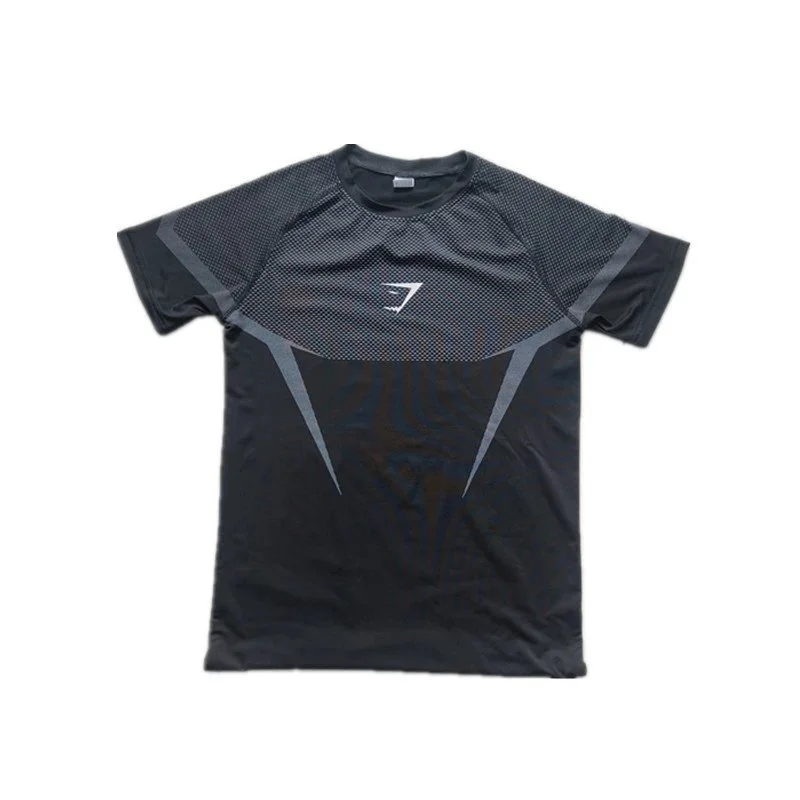 Other Gymshark T-Shirt Sand Black with Light Gray White Logo Black - 1