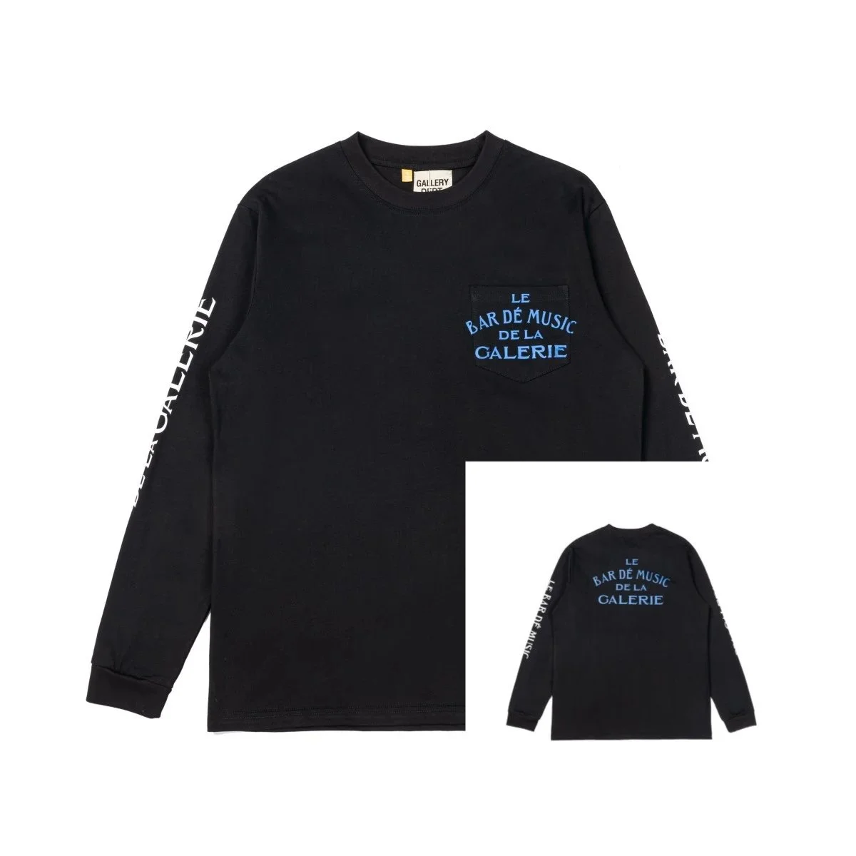 Gallery Dept. Gallery Dept. LE BAR DE MUSIC DE LA GALERIE Black Long-Sleeve T-Shirt Black - 1