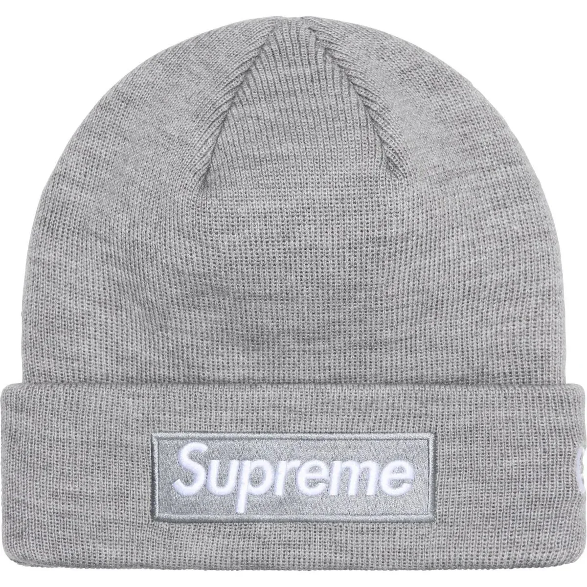 Supreme Supreme Box Logo Beanie H028 Grey Headwear Grey - 1