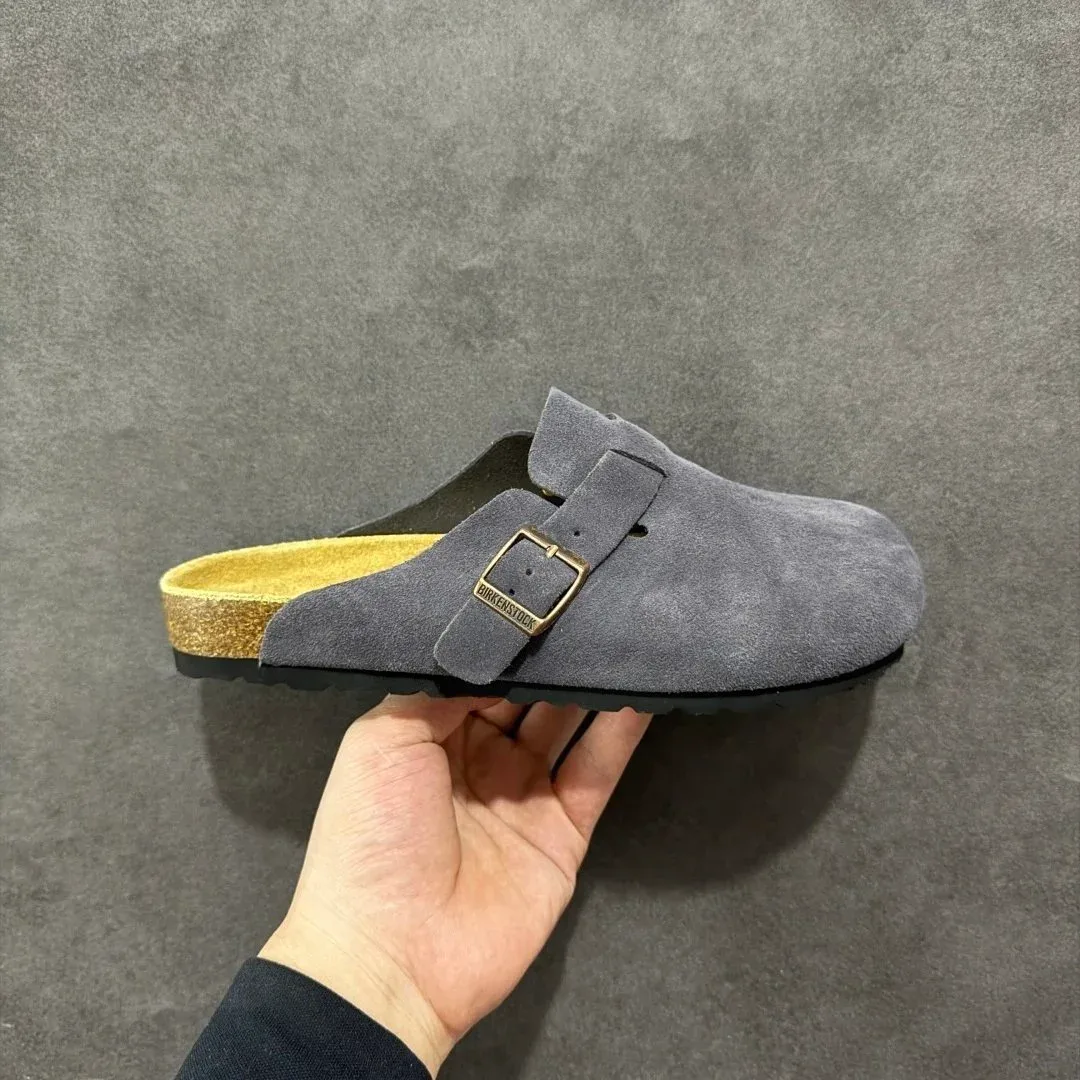 Birkenstock Birkenstock Arizona Boston Grey Suede Sandals Grey