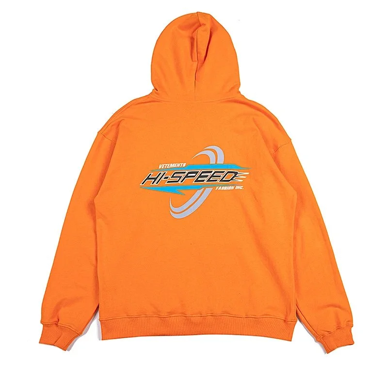Vetements Vetements HI-SPEED Orange Hoodie Orange - 1