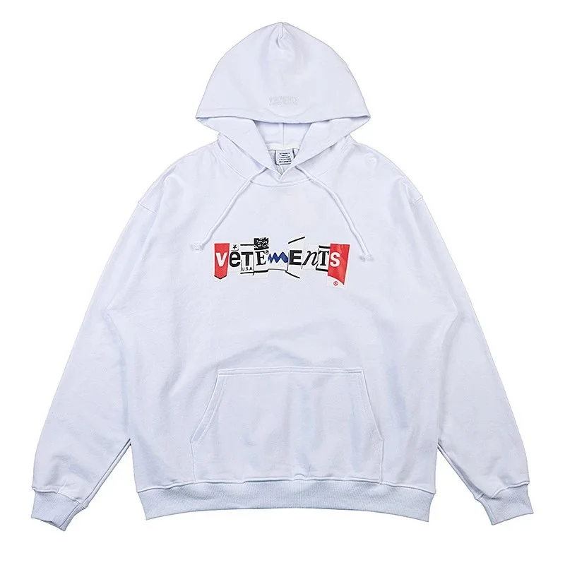 Vetements Vetements White Graphic Hoodie White - 1