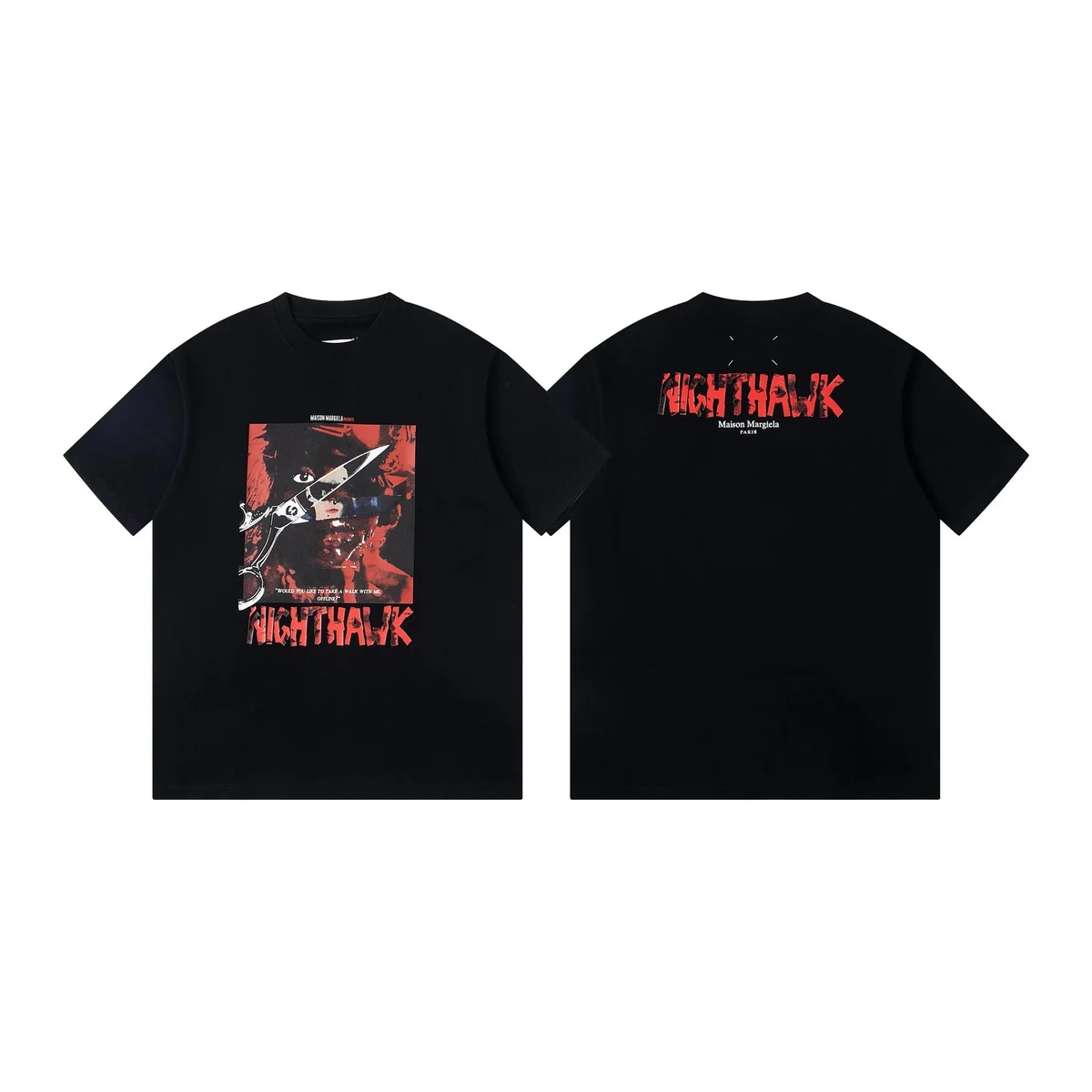 Maison Margiela Maison Margiela Nighthawk Black T-Shirt Black - 1