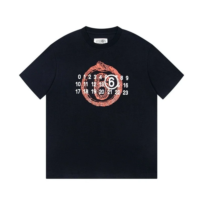 Maison Margiela Maison Margiela Snake Print T-Shirt 844 Black Black - 1