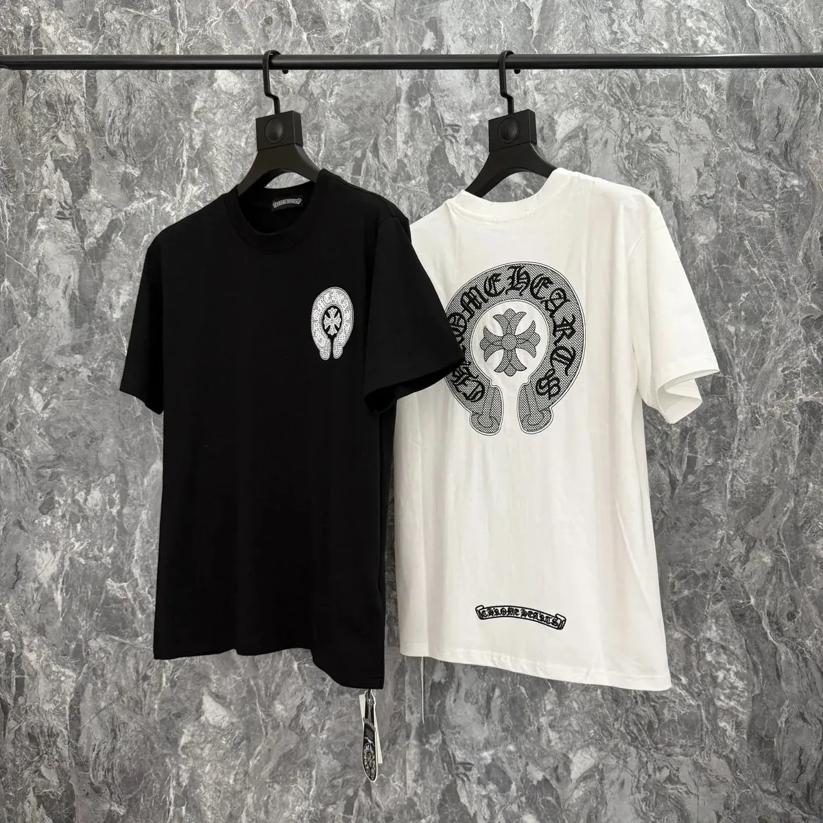 Chrome Hearts Chrome Hearts Cross Print T-Shirt Black/White Black - 1