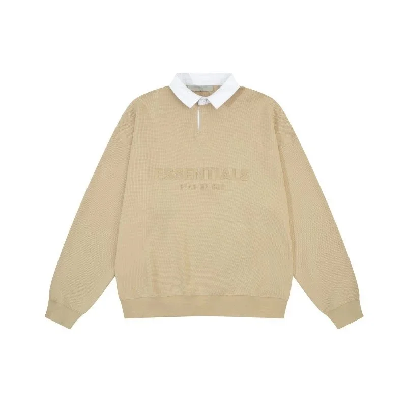 Fear of God Fear of God Essentials Beige Polo Sweatshirt Beige - 1