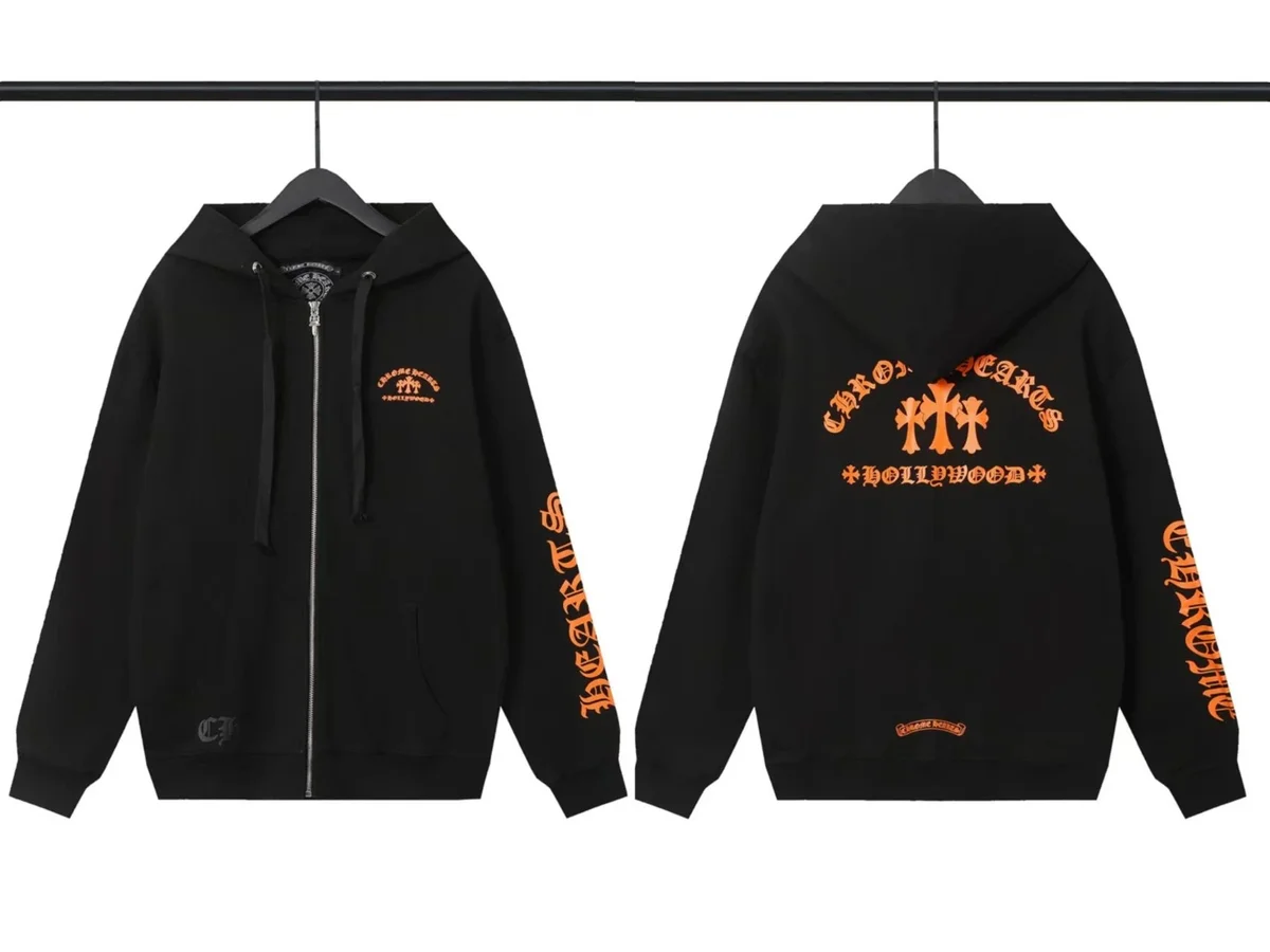 Chrome Hearts Chrome Hearts CH Plus Hollywood Zip-Up Hoodie Black Black - 1