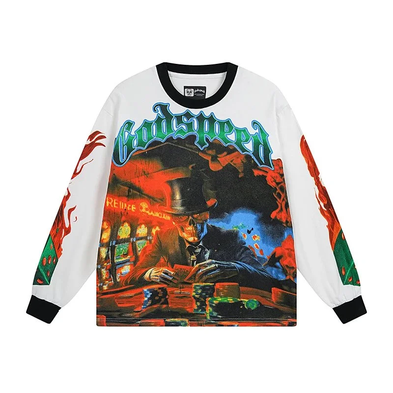 Godspeed Godspeed White 'Godspeed' Long Sleeve T-Shirt White - 1