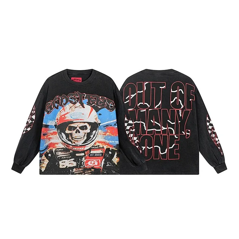 Trapstar Trapstar Out of Many One Black Long Sleeve T-Shirt Black - 1