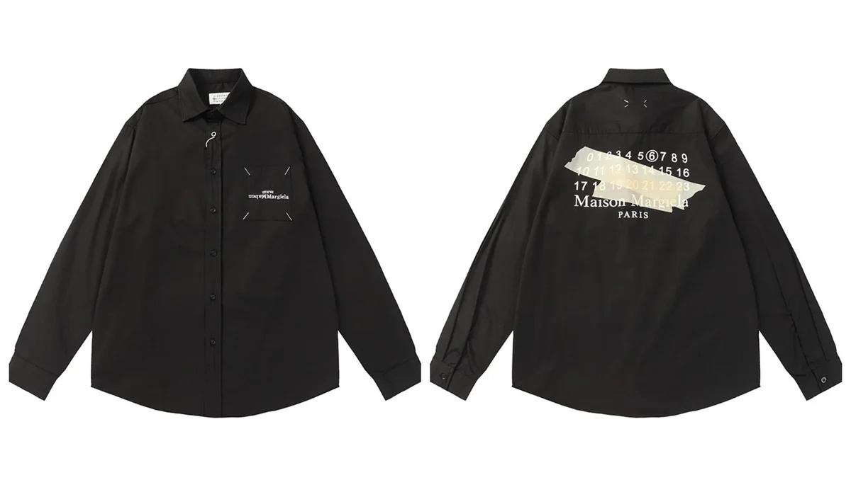 Maison Margiela Maison Margiela Black Maison Margiela Paris Shirt Black - 1