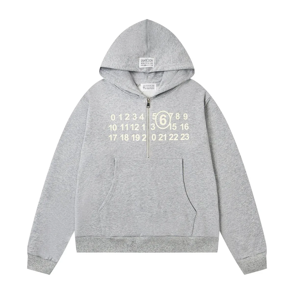 Maison Margiela Maison Margiela 6 Number Grey Hoodie Grey - 1