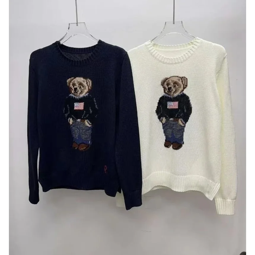 Polo Ralph Lauren Polo Ralph Lauren Polo Bear Navy & White Sweater Navy - 1