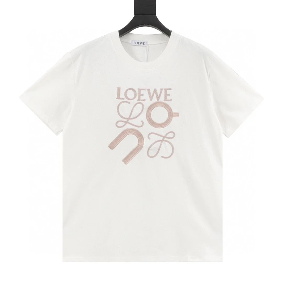 Loewe Loewe Logo T-Shirt White White - 1