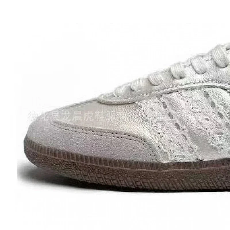 Adidas Adidas Samba Lace-Up Sneakers Floral Pattern White - 1
