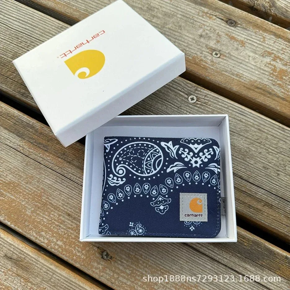 Carhartt Carhartt Paisley Bandana Wallet in Blue with Box Blue - 1