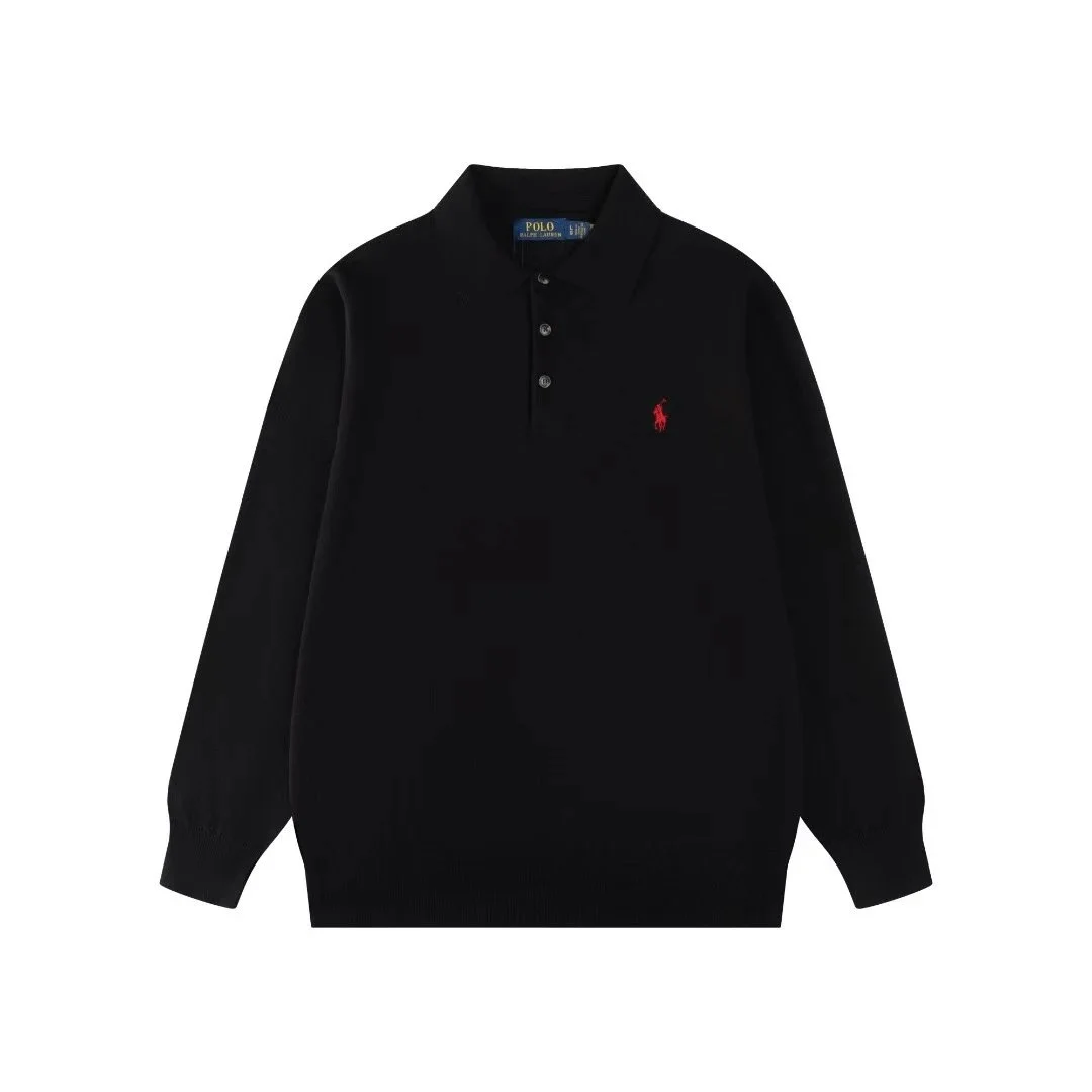 Polo Ralph Lauren Polo Ralph Lauren Classic Logo Black Red Label Polo Shirt Black - 1