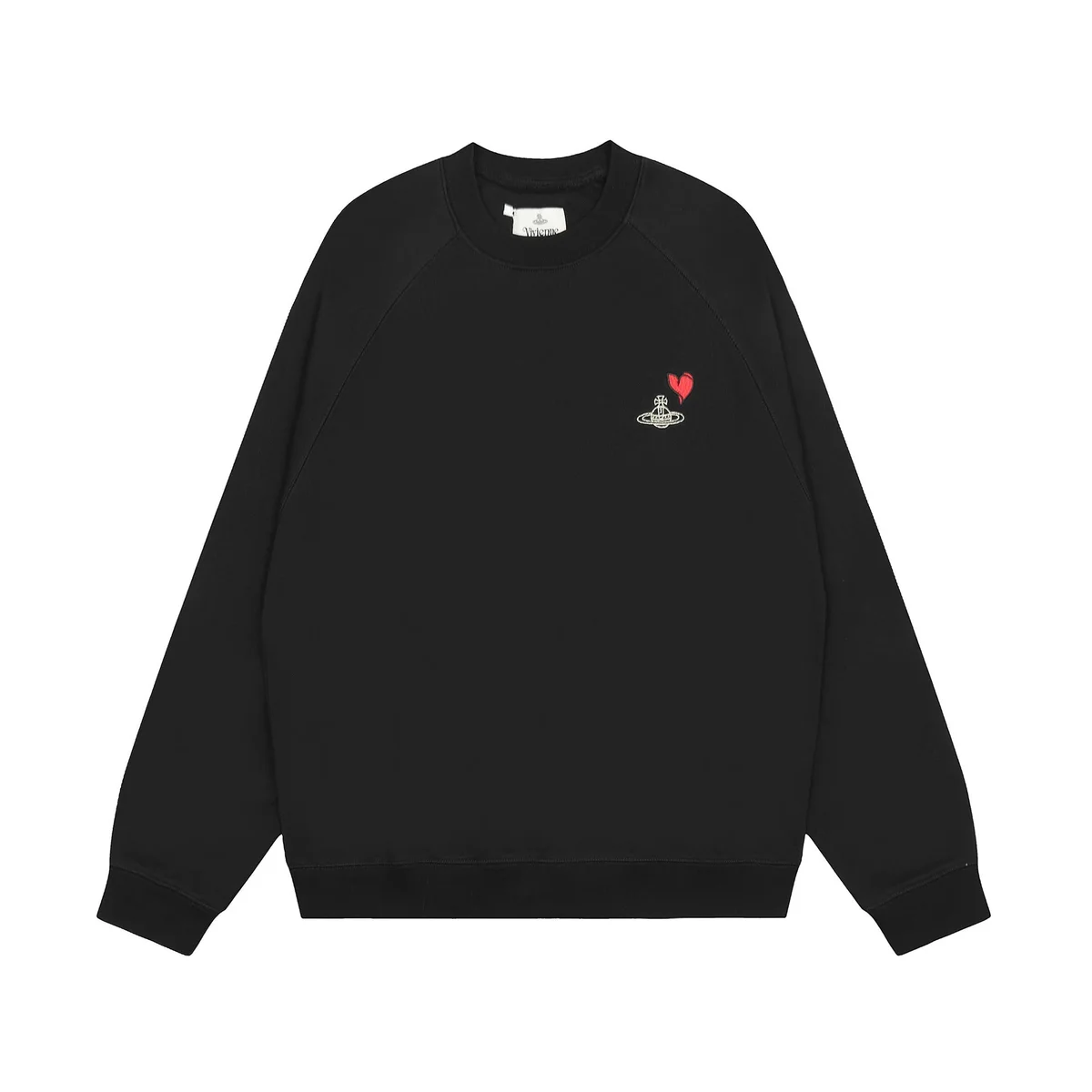 Vivienne Westwood Vivienne Westwood Orb Heart Crewneck Sweatshirt Black Black - 1