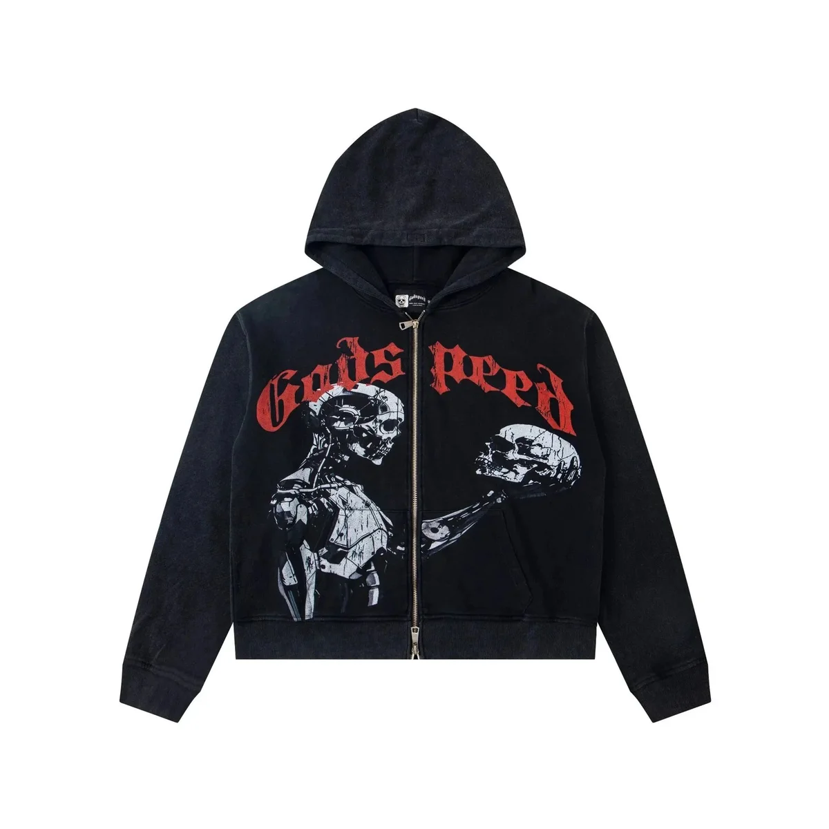 Godspeed Godspeed G06 Black Gods Prey Zip-Up Hoodie Black - 1