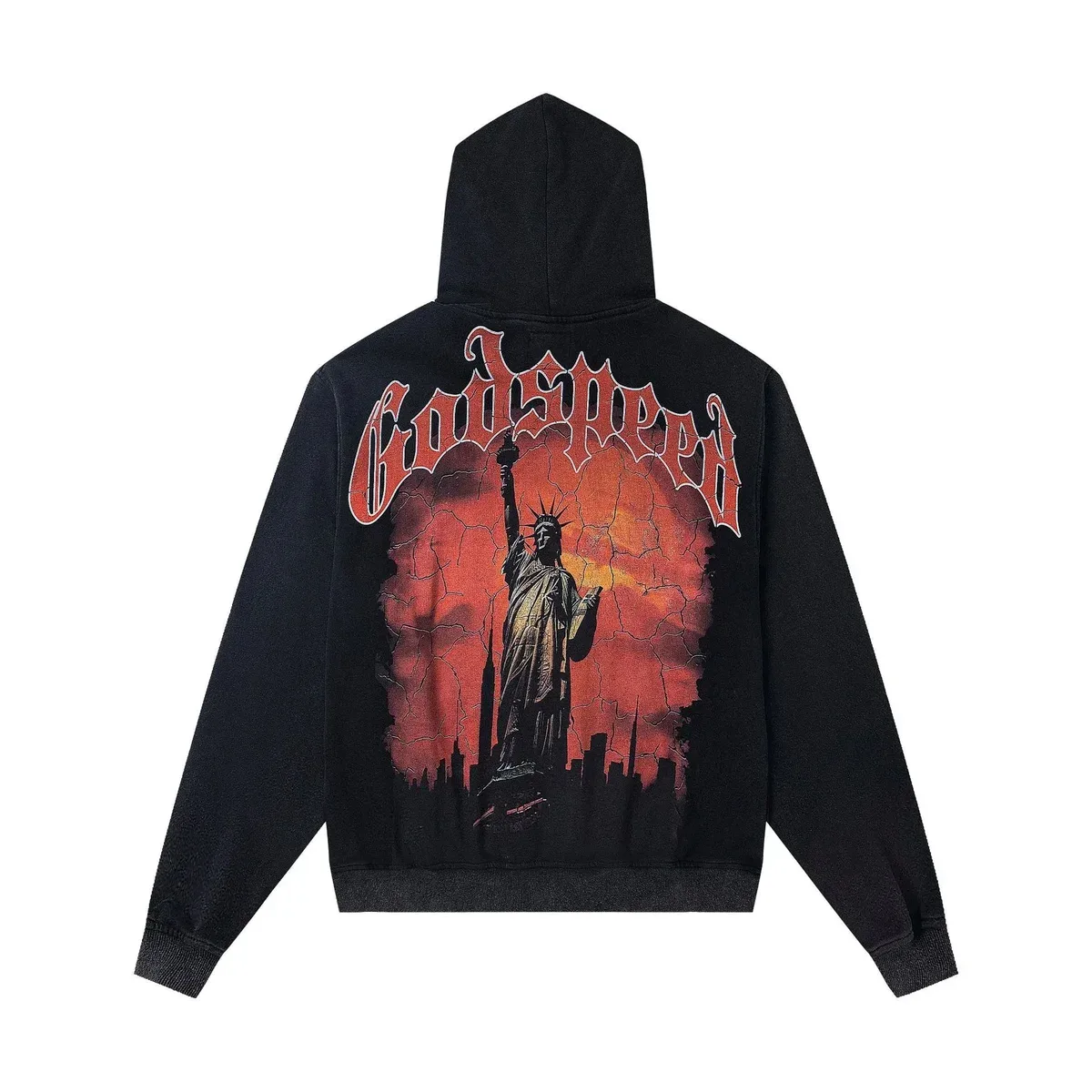 Godspeed Godspeed G21 Black Statue of Liberty Hoodie Black - 1