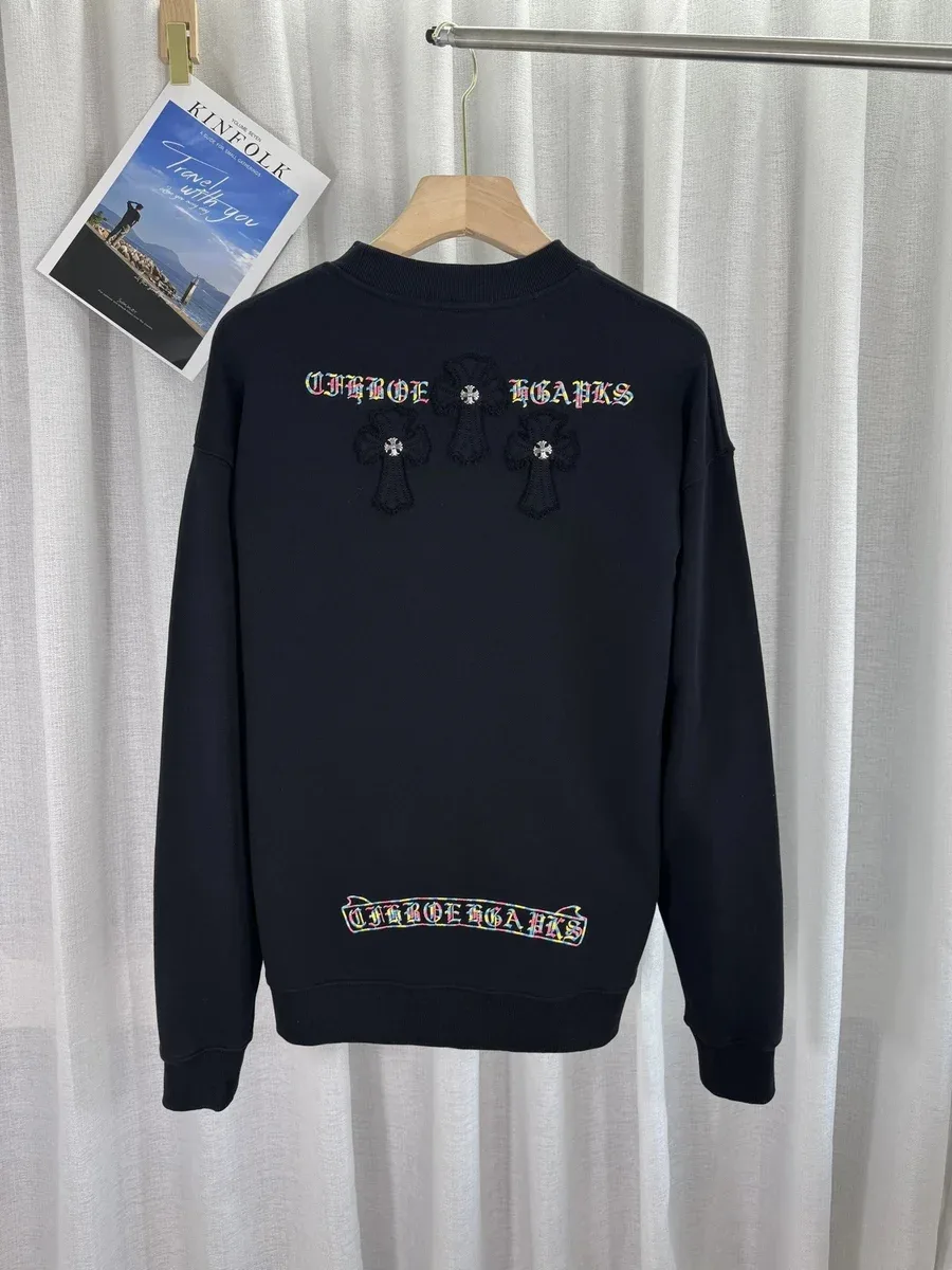 Chrome Hearts Chrome Hearts CH Plus Embroidered Crewneck Sweatshirt Black Black - 1