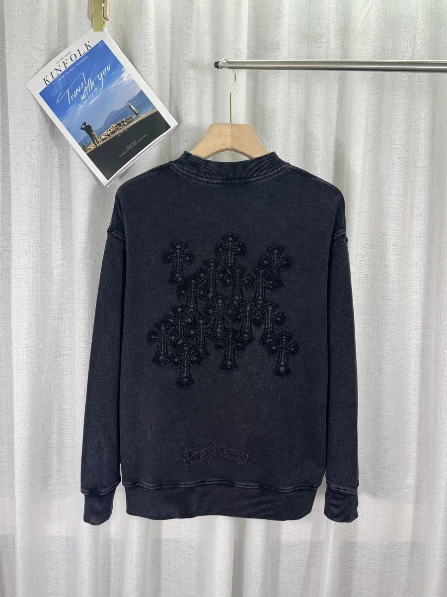 Chrome Hearts Chrome Hearts CH Plus Cross Embroidered Sweatshirt Black Black - 1