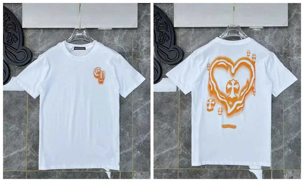 Chrome Hearts Chrome Hearts White Heart Cross T-Shirt White - 1