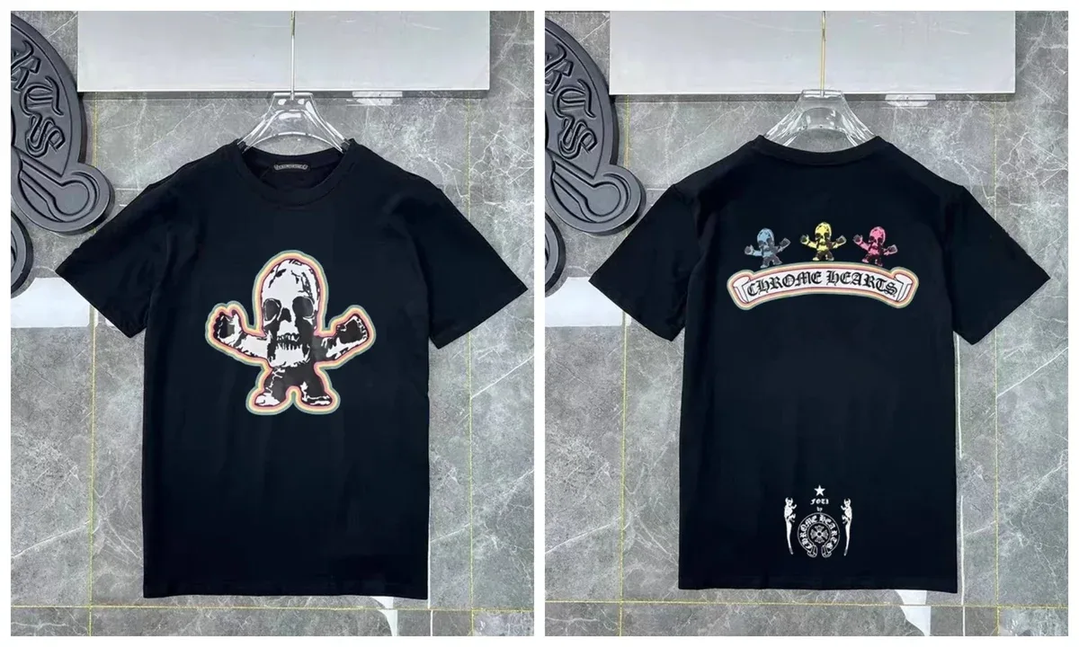 Chrome Hearts Chrome Hearts Skull Graphic T-Shirt Black Black - 1