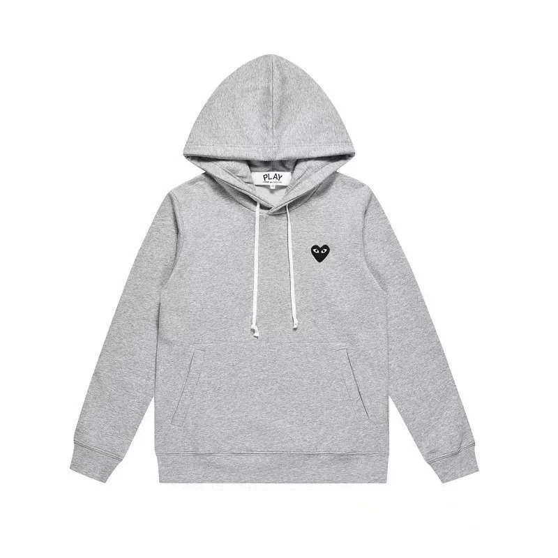 Comme des Garçons Comme des Garçons Play Grey Heart Hoodie Grey - 1