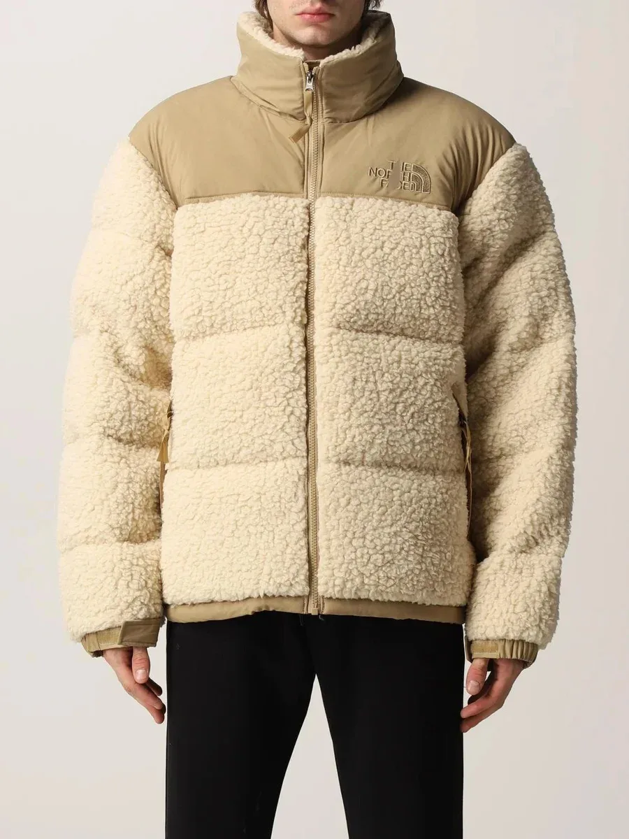 The North Face The North Face Nuptse Khaki Parka Beige - 1