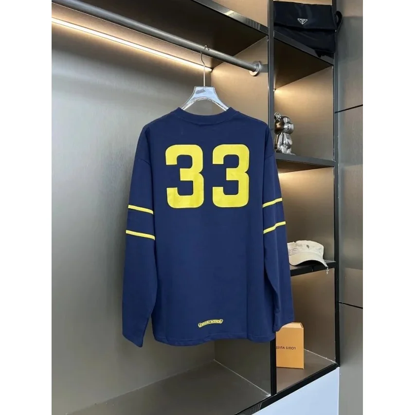 Other Navy Yellow '33' Long Sleeve T-Shirt Navy - 1