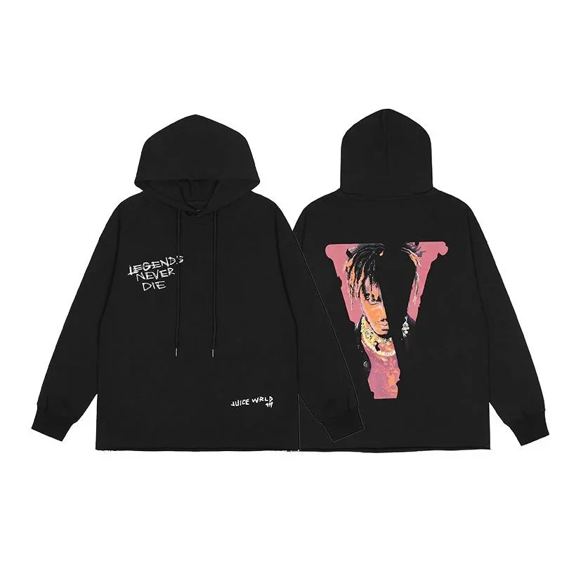 Other Unisex Black Legends Never Die Hoodie Black - 1
