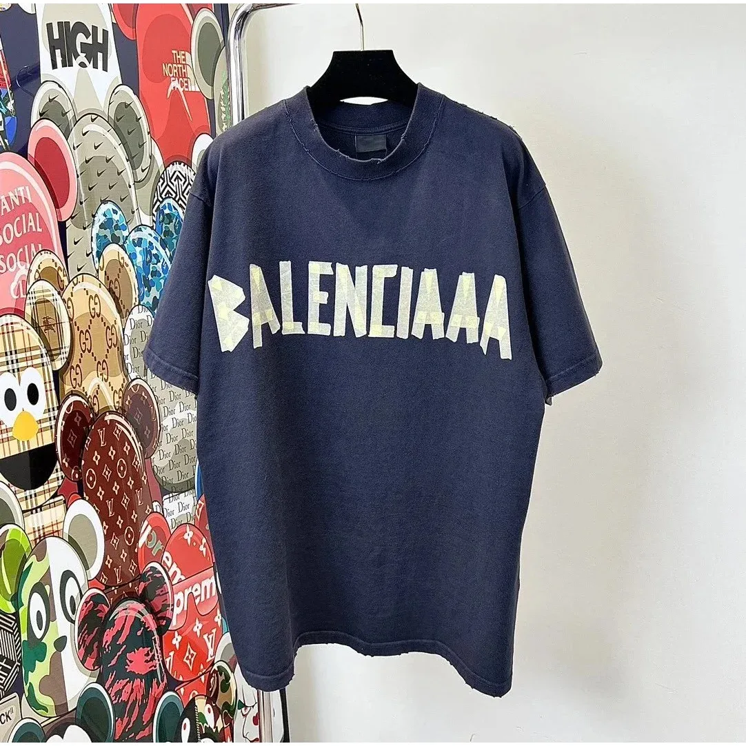 Balenciaga Balenciaga BAPE STA T-Shirt Navy Blue Navy - 1