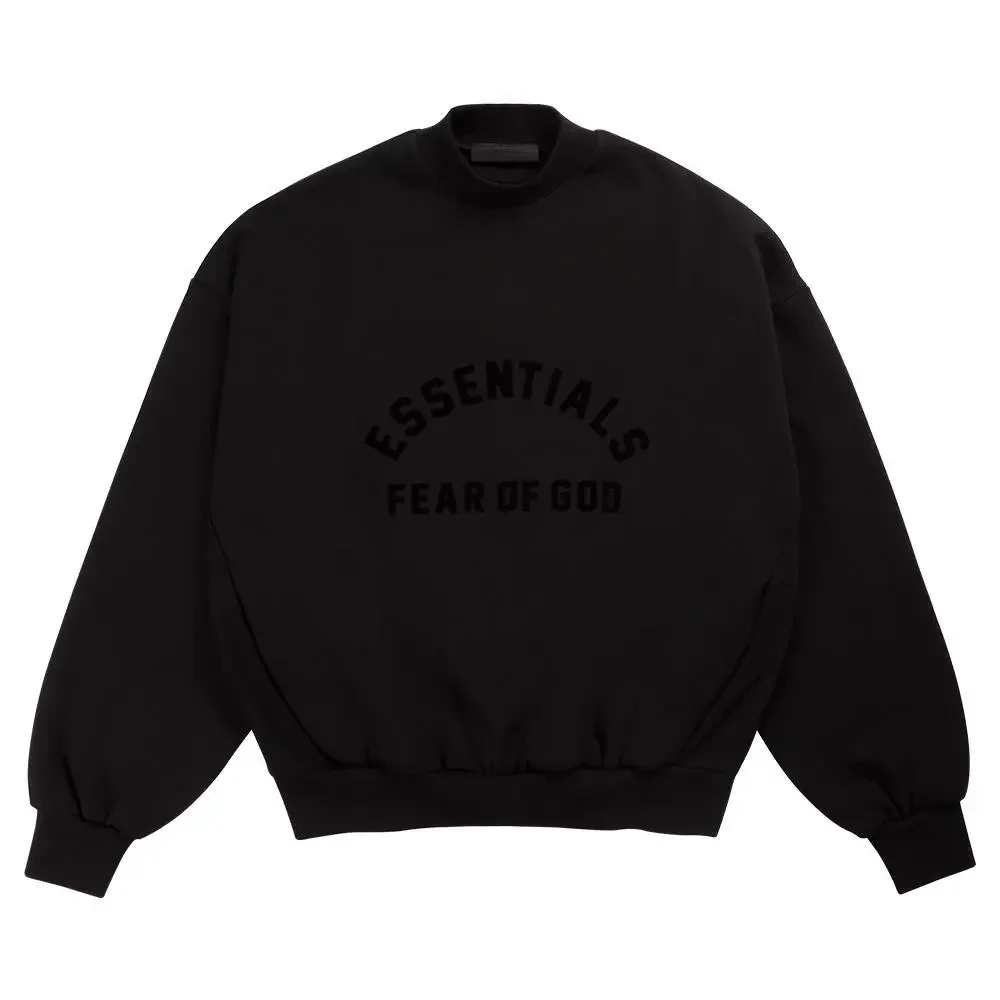 Fear of God Fear of God Essentials Black Oversized Sweatshirt Black - 1